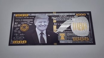 President Trump Silver Novelty Banknote