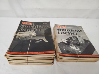 Vintage Lot Of Assorted QST Amateur Radio Magazine Back Issues-1940s - 1960sAssorted Years (Lot O)