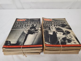 Vintage Lot Of Assorted QST Amateur Radio Magazine Back Issues-1930s & 1940s Assorted Years (Lot S)