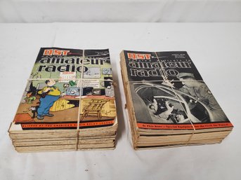 Vintage Lot Of Assorted QST Amateur Radio Magazine Back Issues-1940s Thru 1960s Assorted Years (Lot T)