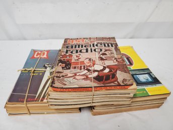 Vintage Lot Of Assorted CQ & QST Amateur Radio Magazine Back Issues-1940s 1960s 1970s Assorted Years (Lot U)