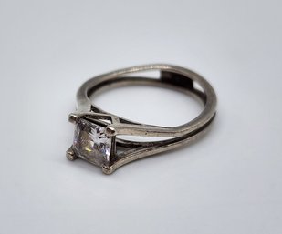 Vintage CZ Ring In Sterling