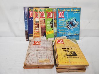 Vintage Lot Of Assorted CQ Amateur Radio Magazine Back Issues-1950s & 1970s Assorted Years (Lot X)