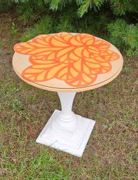 Cool Pedestal End Table W Glass Top, How Will You Complete The Project?!