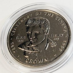 York Mint Centenary Cinema 'ELVIS'1996 1 Crown Copper-nickel Coin