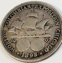 Wow...1893 Columbian SILVER Commemorative Half Dollar - First Commemorative Coins From U.S.