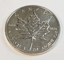 Key Date ...Canada $5 Maple Leaf / Queen Elizabeth II Coin - 1 Ounce .9999 SILVER