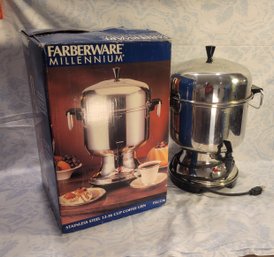 Farberware Stainless Steel Millennium  Percolator / Urn.  . - - - - - - - - - - - - - - - - - - - - Loc:FC