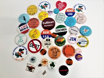 Great Selection Of Forty  Vintage Pins And Buttons (Lot 2)