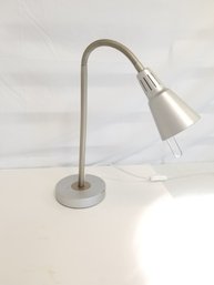 IKEA 'CVART' Silver Tone Goose Neck Desk Lamp