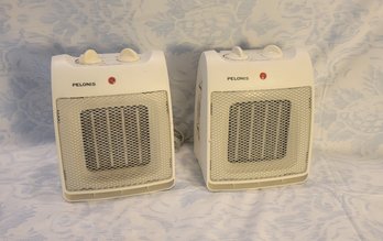 Pelonis Mini Heaters - The Pair. Tested And Working- - - - - - - - - - - - - - - - - - - - - - - Loc:S3