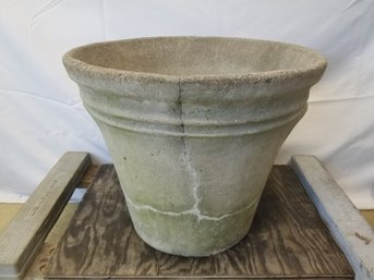 Large Fluted Cement Concrete Planter