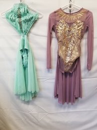 Two Dance Dress Lyrical Costumes