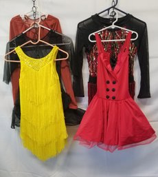 Five Children's Dance Dress Costumes - Size LC