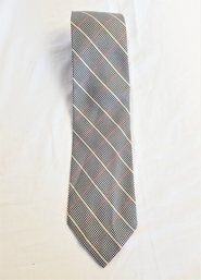 Vintage Men's Ralph Lauren Gray Patterned Silk Tie (Lot 2)