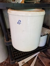 Antique Large Stoneware Crock 8 Gallon - Excellent