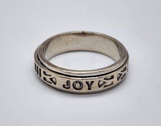 Size 9 Joy Spinner Ring In Sterling Silver