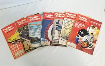 Lot 7 Vintage Popular Science Magazines Feb - Aug 1974