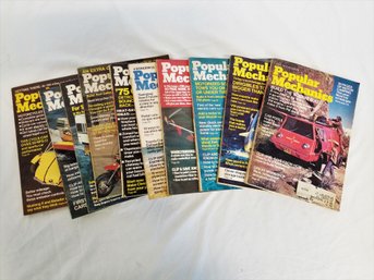 Lot Of 10 Vintage Popular Mechanics Magazines 1973 - 1975