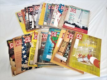 Vintage Mixed Lot Of 23 CQ Amateur Radio Magazine Back Issues 1970's Assorted Years