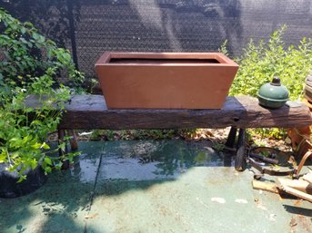 Large Rectangular Fiberglass Planter