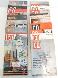 Vintage Mixed Lot Of QST/cQ Amateur Radio Magazine Back Issues1950'S Thru 1970's (Lot 4)