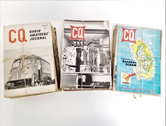 Vintage Mixed Lot Of QST/cQ Amateur Radio Magazines Back Issues 1940'S - 70's  (lot 5)