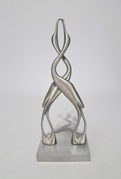 Youkra Entwined Metal Crane Desk Sculpture