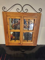 Decorative Window Mirror With Shutters