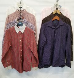 Seven Men's Long Sleeve Shirts: Ted Baker, Brooks Brothers, Bugatchi, Hugo Boss & More