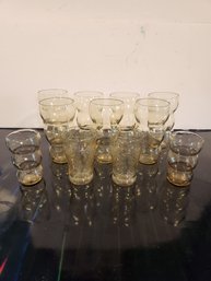 Collection Of Amber Glassware