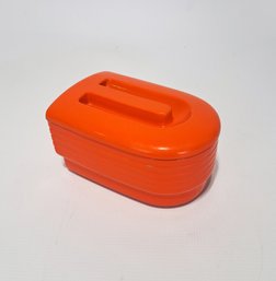 Vintage Westinghouse Orange Refrigerator Dish