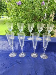 Wine Glasses And Champagne Flutes