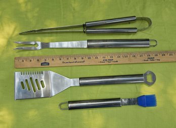 Stainless BBQ Tool Lot