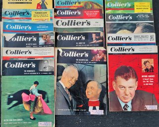 Fifteen Collier's Magazines Featuring Interesting Current Events From 1955