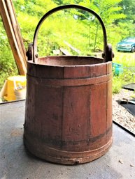 Antique Wooden Shaker Bucket