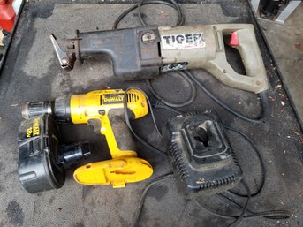 Porter Cable Tiger Saw & Dewalt Screw Gun