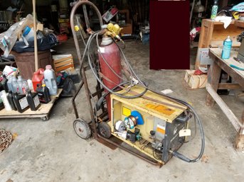 Hobart Mig Man Welder, Tank & Cart