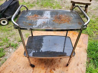 Small Vintage MCM Kitchen Utility Cart