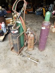 Torch Set With Tanks Cart And Accessories