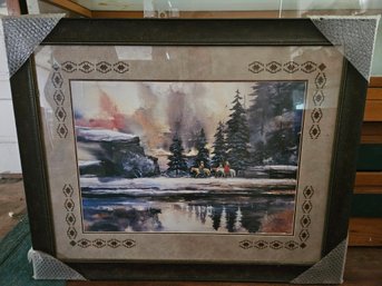 Framed Artwork - 'Heart Of The Hunting' - 41'x33'