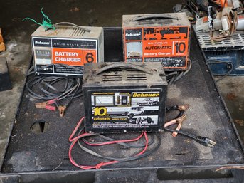 Trio Of Vintage Schauer Battery Chargers