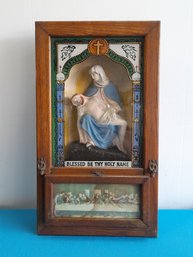 VINTAGE LAST RITES JESUS AND MARY SHADOWBOX