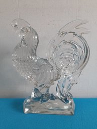 Glass Rooster Sculpture