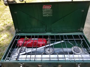 Coleman 3 Burner Camping Stove With Legs