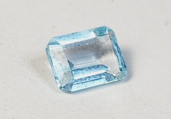 2 Carat-------10x6mm Emerald  Cut AQUA MARINE Loose Gemstone