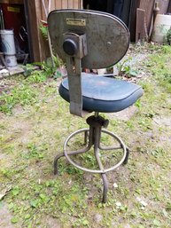 Vintage  Industrial Metal Drafting Stool Chair