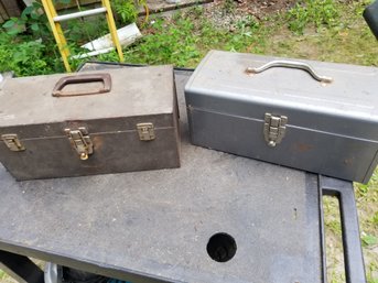 Two Vintage Portable Tool Boxes Including Kennedy