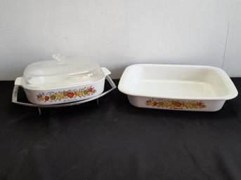 Corning Ware Casserole Dishes With Trivet