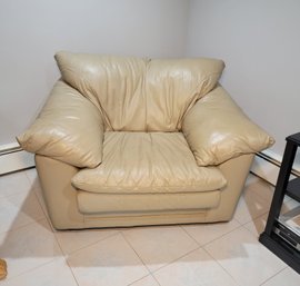 Sealy Leather Chair.  Sand Is The Color.